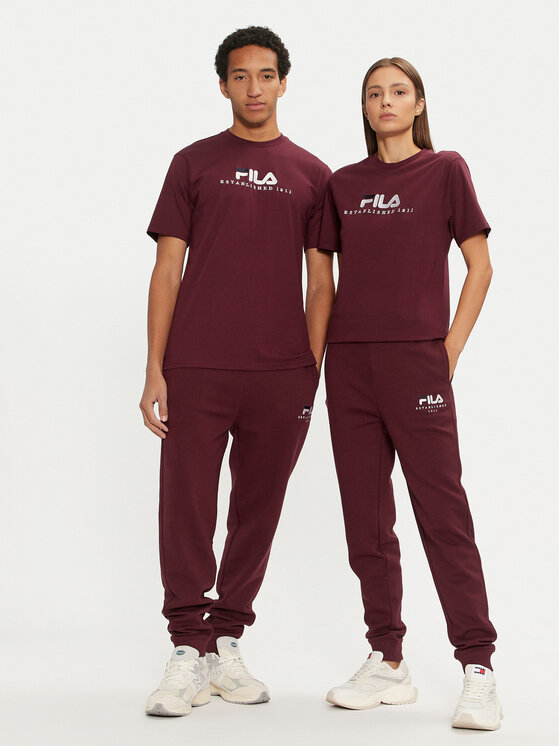 Fila Fila Спортивні штани Unisex Bovrup FAU0146 Бордовий Regular Fit