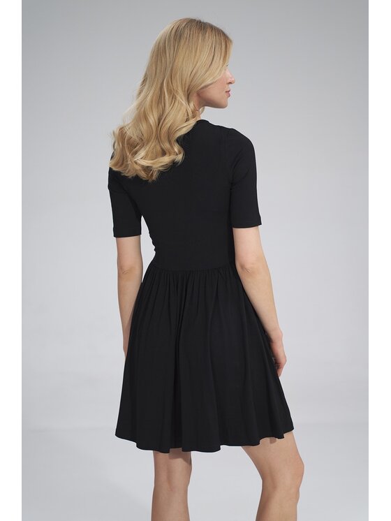 FIGL FIGL Šaty M751 Čierna Regular Fit