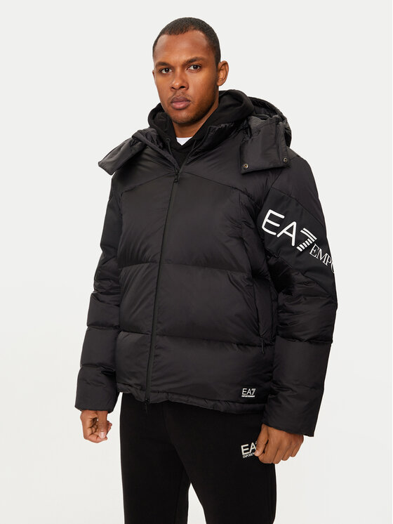 EA7 Emporio Armani Vatovaná bunda 6DPB33 PNEOZ Čierna Regular Fit
