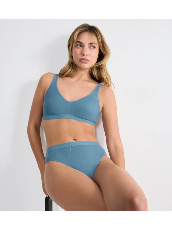 Triumph Triumph Biustonosz sloggi EVER Ease Soft bra Niebieski