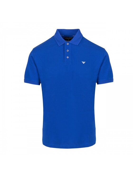 Emporio Armani Emporio Armani Polo 8N1FQ2 1JTKZ Niebieski Regular Fit