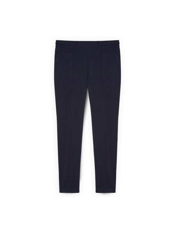 Fiorella Rubino Fiorella Rubino Pantaloni di tessuto P064L002451N034 Blu Slim Fit