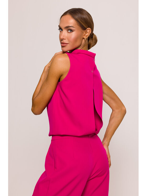Made of Emotion Made of Emotion Kombinezon M382 Różowy Wide Leg