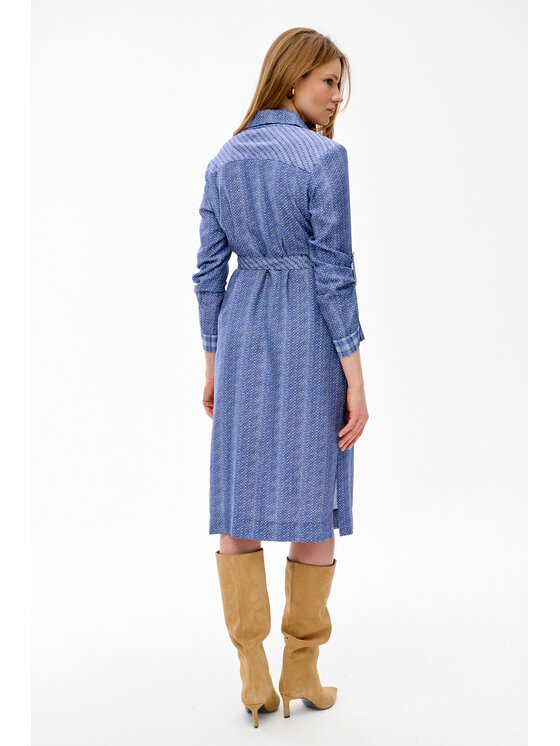 blue shadow blue shadow Sukienka codzienna Rumia Niebieski Regular Fit