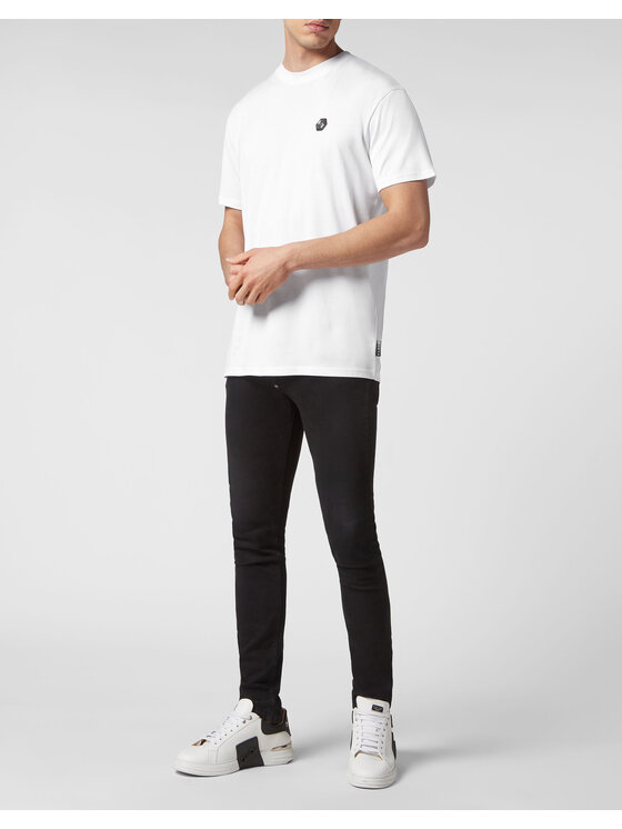 PHILIPP PLEIN PHILIPP PLEIN T-Shirt 6569 Bílá Regular Fit