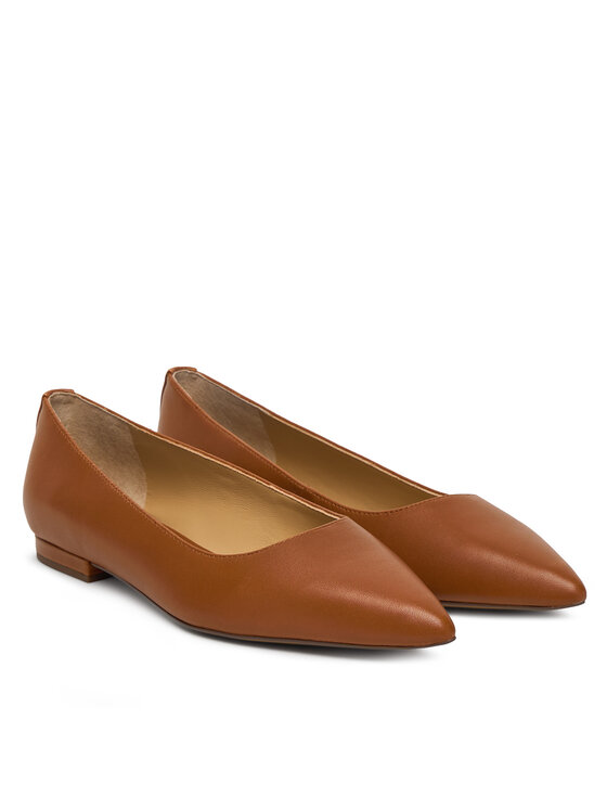 LAUREN RALPH LAUREN LAUREN RALPH LAUREN Baleriny Londyn 802P09039002 Brązowy