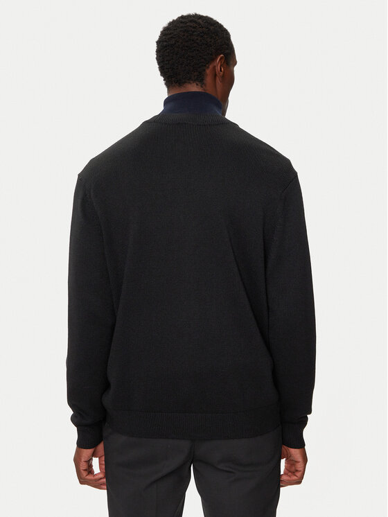 Armani Exchange Armani Exchange Strickjacke 6DZE1G ZM1LZ 1200 Schwarz Regular Fit