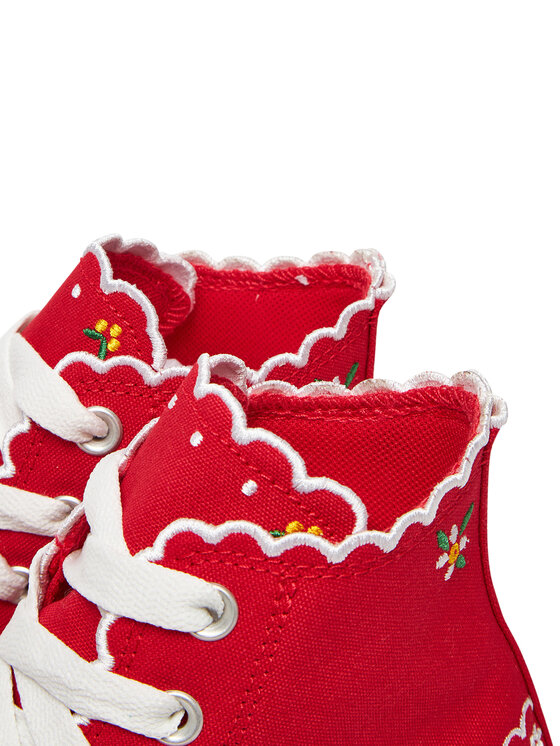 Converse Converse Scarpe da ginnastica Chuck Taylor All Star Embroidered Flowers A13518C Rosso