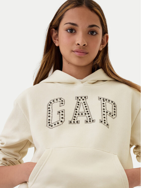 Gap Gap Bluza 486520-05 Beżowy Regular Fit