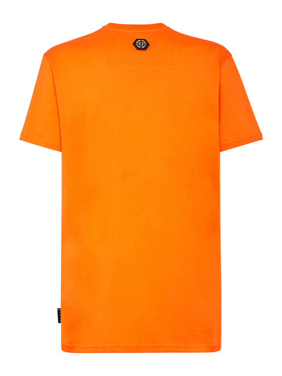 PHILIPP PLEIN PHILIPP PLEIN T-Shirt 2591 Pomarańczowy Regular Fit
