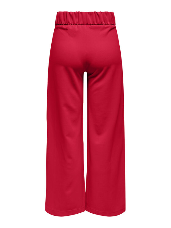 JDY JDY Bavlnené nohavice Geggo 15208430 Červená Wide Leg