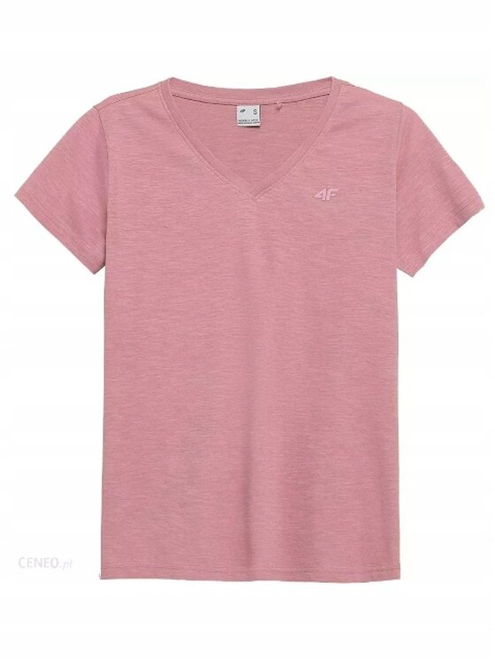 4F 4F T-Shirt H4Z22-TSD352-56S Różowy Standard Fit