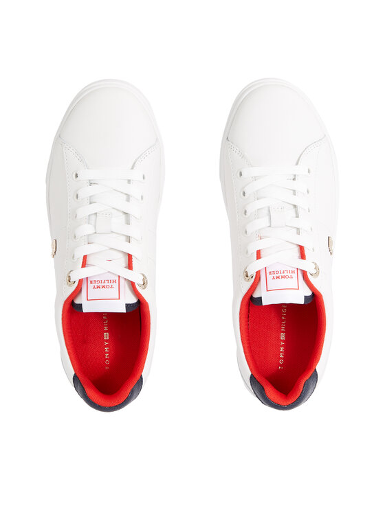 Tommy Hilfiger Tommy Hilfiger Laisvalaikio batai Essential Elevated Court Sneaker FW0FW07685 Écru