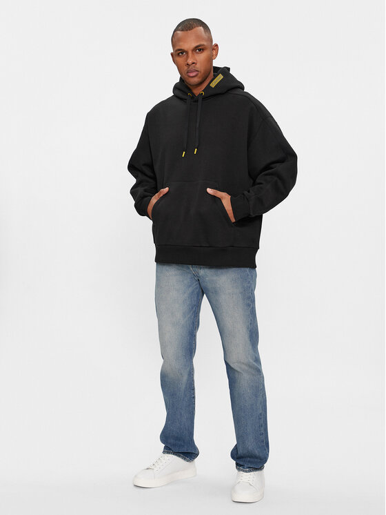 Calvin Klein Calvin Klein Μπλούζα Grid Logo K10K112255 Μαύρο Regular Fit