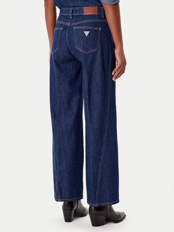 Guess Jeans Guess Jeans Jeansy W5BA2T D002A Modrá Wide Leg