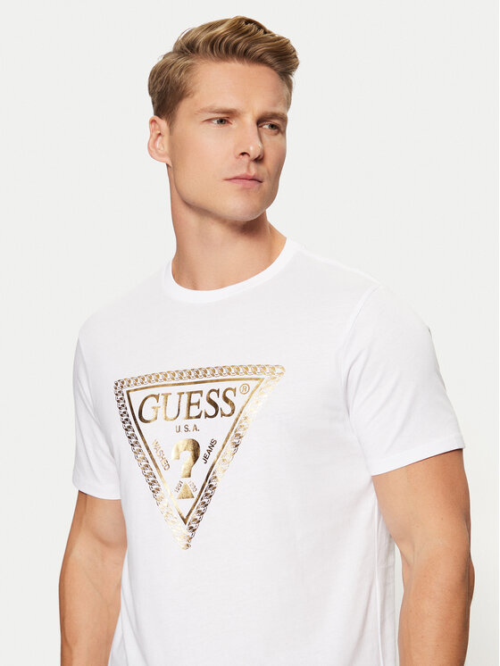 Guess Guess T-Shirt M5RI49 K9RM1 Weiß Regular Fit