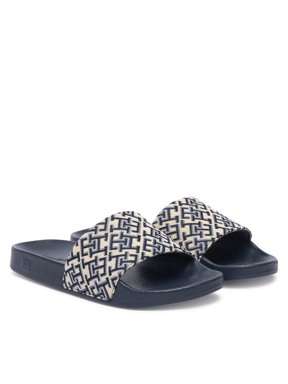 Tommy Hilfiger Tommy Hilfiger Παντόφλες Monogram Pool Slide FW0FW09423 Σκούρο μπλε