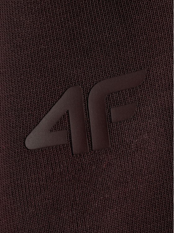 4F 4F Spodnie dresowe COMMERCIAL Brązowy ciemny Oversize