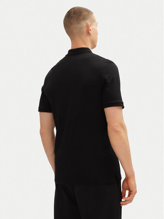 Jack&Jones Jack&Jones Тениска с яка и копчета Simon 12269299 Черен Regular Fit