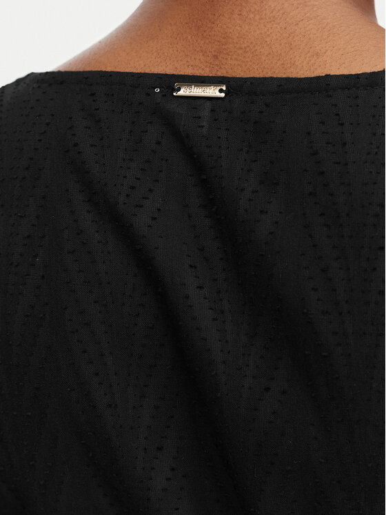 Selmark Selmark Κιμονό BO297 Μαύρο Relaxed Fit