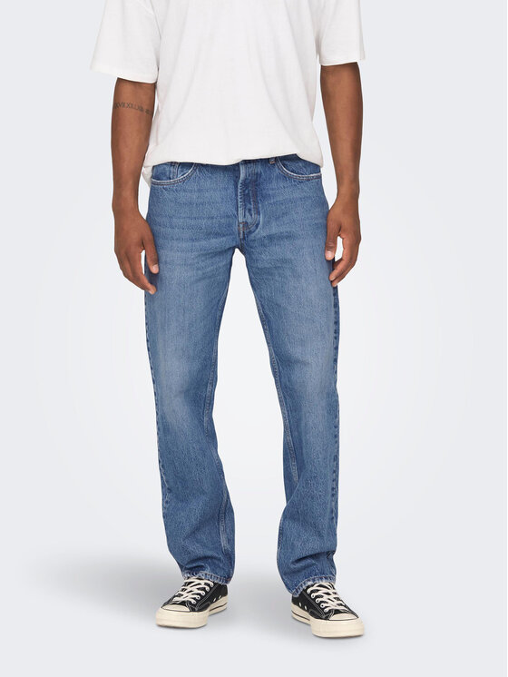 Only & Sons Only & Sons Farmer Edge 22024939 Kék Loose Fit
