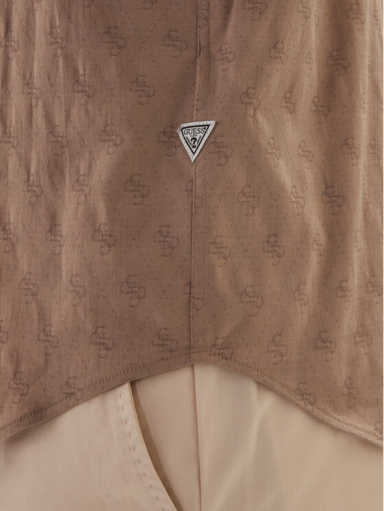 Guess Guess Koszula M6GH18 W1713 Brązowy Regular Fit