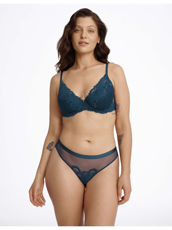 Esotiq Esotiq Biustonosz push-up 40858-69X Niebieski