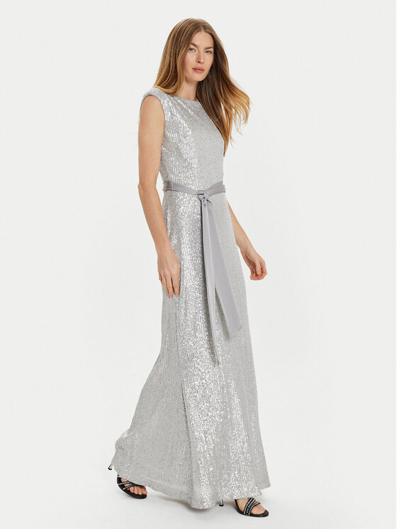 Joseph Ribkoff Večerné šaty 243775 Strieborná Regular Fit