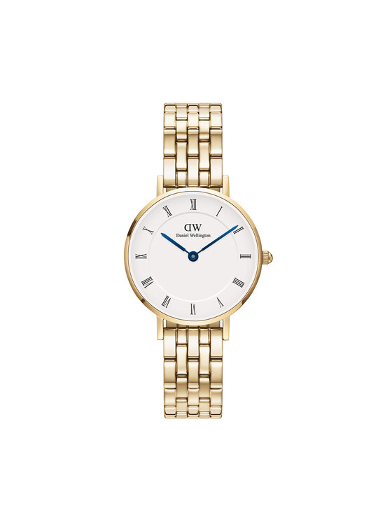 Daniel Wellington Daniel Wellington Ročna ura Petite Roman Numerals 5-Link DW00100682 Zlata