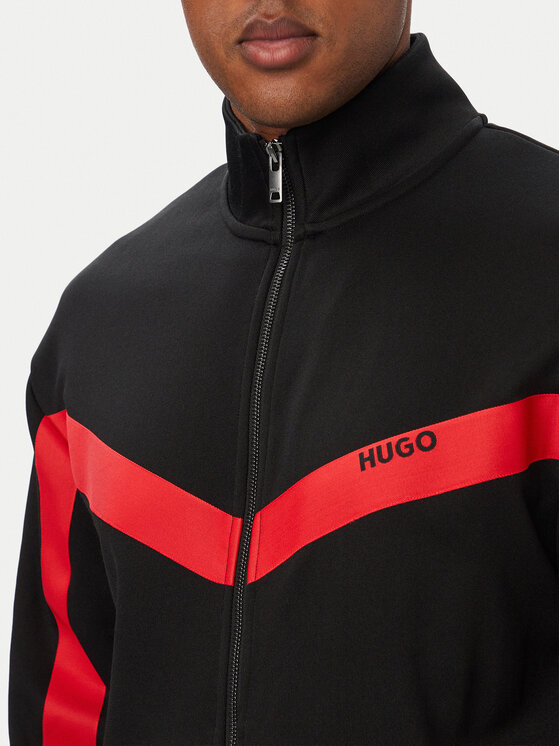 HUGO HUGO Mikina Darti 50549418 Černá Relaxed Fit