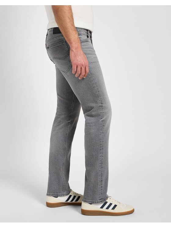 Lee Lee Jeansy Daren Zip Fly Szary Regular Fit