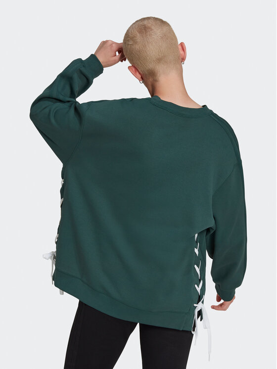 adidas adidas Sweatshirt Always Original Laced HK5056 Grün Relaxed Fit