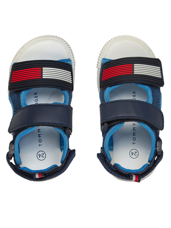 Tommy Hilfiger Tommy Hilfiger Sandały Velcro T1B2-33420-1591 S Granatowy