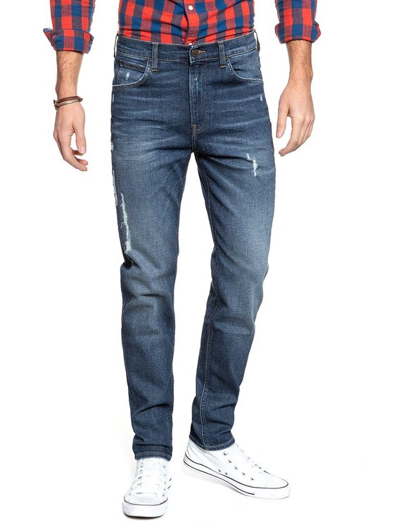 Lee Lee Jeansy AUSTIN Niebieski Straight Fit
