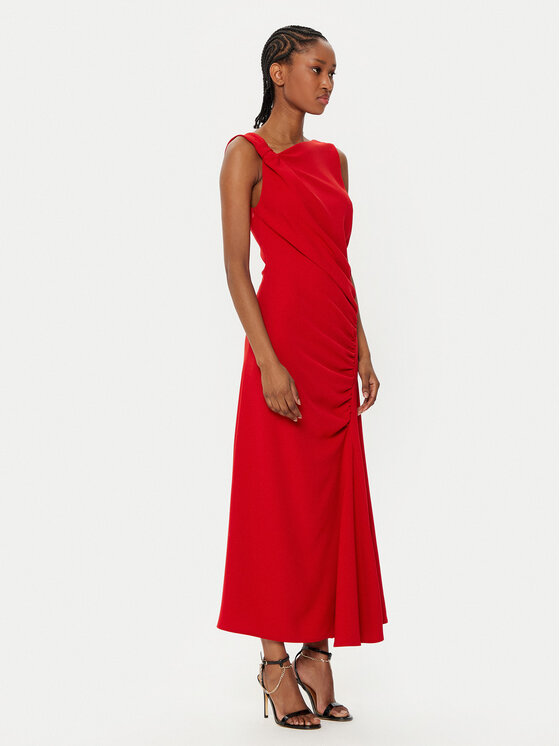 Imperial Imperial Kokteilinė suknelė AFATIKP Raudona Slim Fit