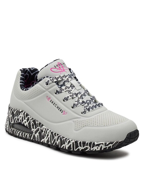 Skechers Skechers Sneakersy Skechers Uno-Loving Love Biały