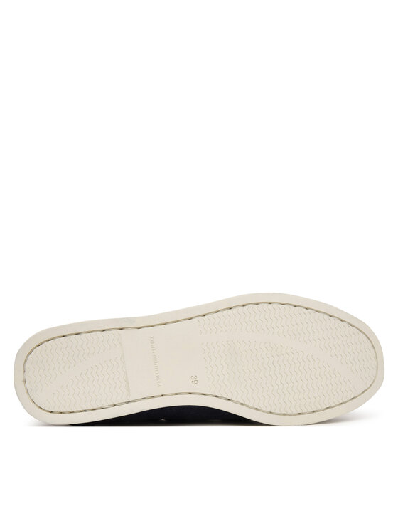 Tommy Hilfiger Tommy Hilfiger Mokasyny Hilfiger Suede Boat Shoe FW0FW09338 Granatowy