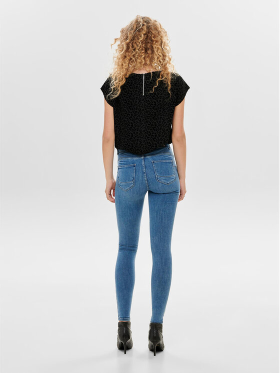 ONLY ONLY Jeans hlače Power 15169892 Modra Skinny Fit
