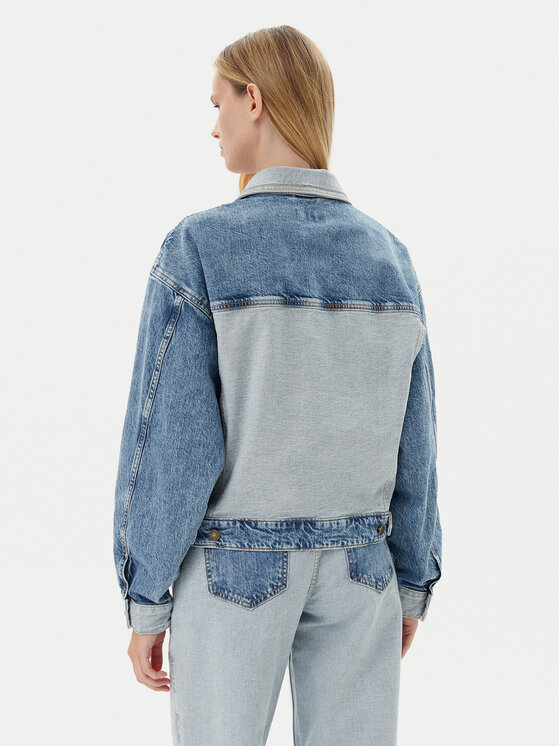 Guess Jeans Guess Jeans Džínsová bunda W5YN56 D5M56 Modrá Regular Fit