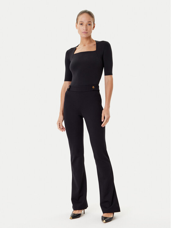 Guess Guess Spodnie materiałowe W5YB0I KCMU2 Czarny Regular Fit