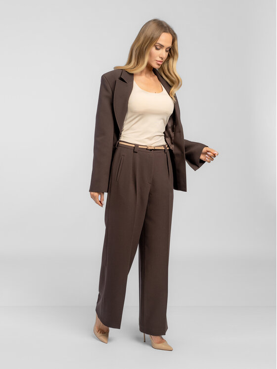 Salme Salme Oblek Oprah Hnedá Regular Fit