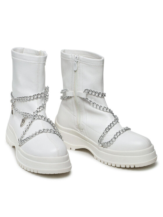 DeeZee DeeZee Botine WS5271-01 Alb