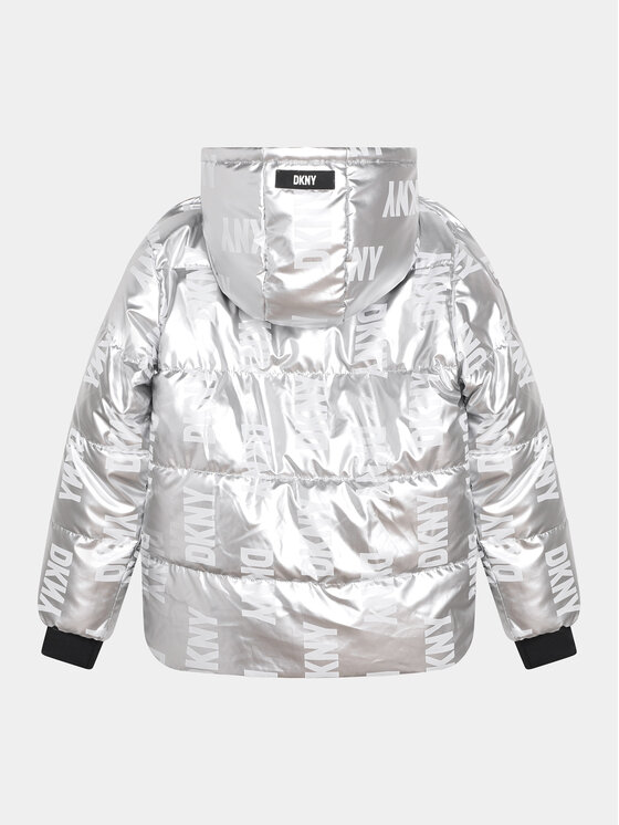 DKNY DKNY Giubbotto invernale D36684 S Argento Regular Fit