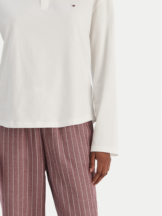 Tommy Hilfiger Tommy Hilfiger Pigiama UW0UW06154 Écru Regular Fit