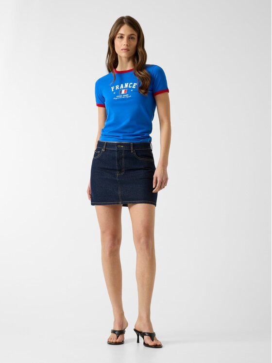 Guess Jeans Guess Jeans Тишърт 183096 Син Classic Fit