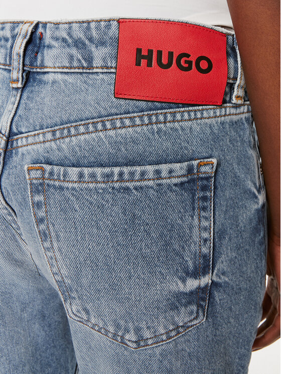 HUGO Hugo Jeans hlače Gilissi 50519899 Modra Straight Fit