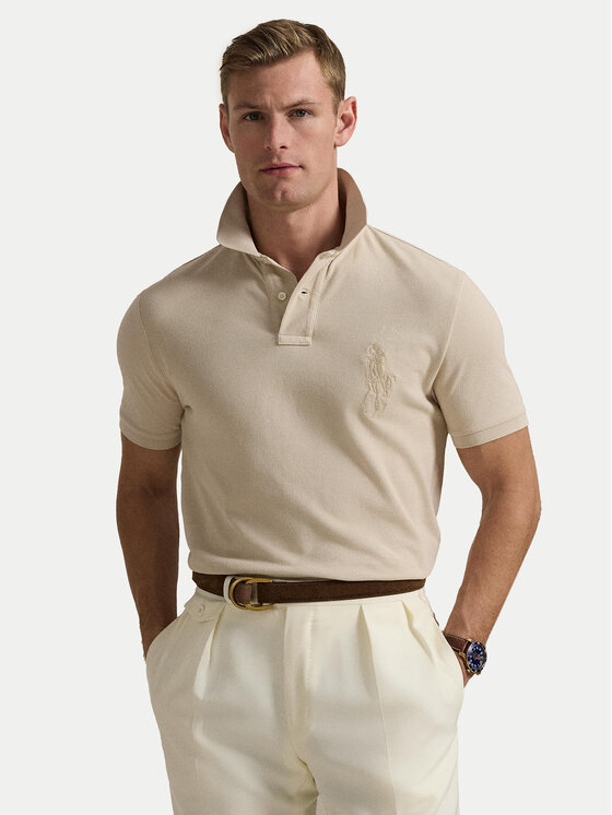 Polo Ralph Lauren Polo Ralph Lauren Poloshirt 710938137011 Beige Slim Fit