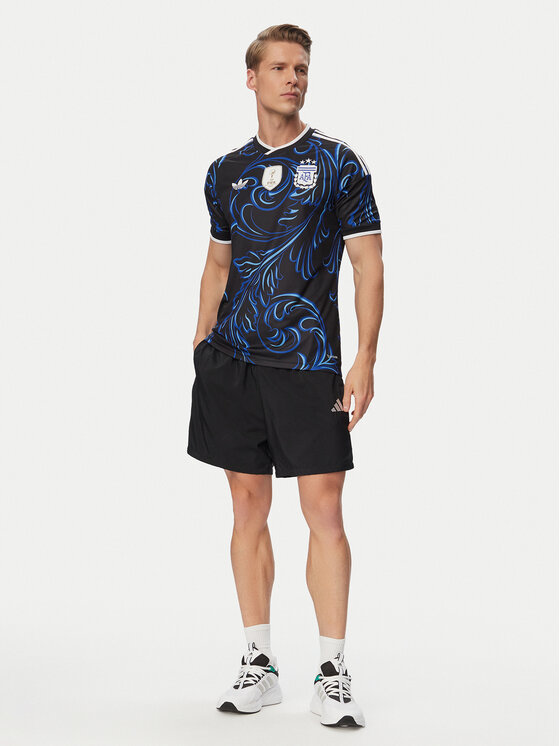 adidas adidas Techniniai marškinėliai Argentina 26 Away Replica JM8395 Juoda Slim Fit