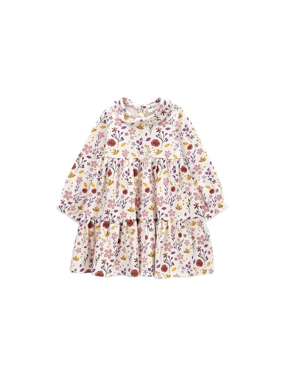 Coccodrillo Coccodrillo Sukienka codzienna ZC6129101MGN-003 Kremowy Regular Fit