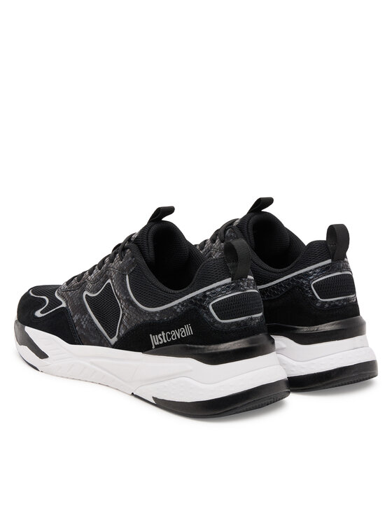 Just Cavalli Just Cavalli Sneakersy Fondo Nevada Dis 2 79QA3SD1 ZSD37 Černá